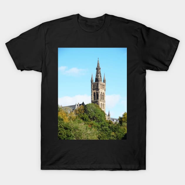 Scottish Photography Series (Vectorized) - University of Glasgow T-Shirt by MacPean